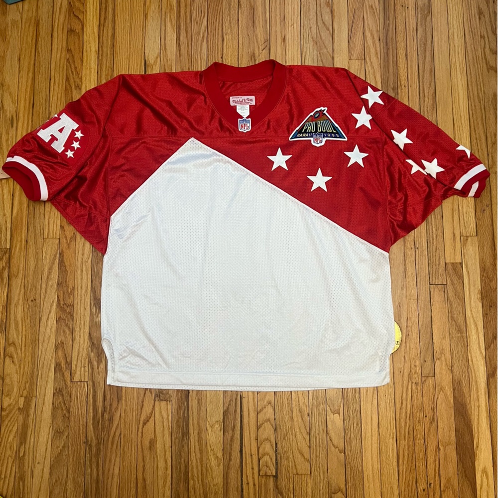 Vtg Mitchell & Ness NFL Pro Bowl 90s Blank Jersey Altered 54 Bills XXL Football